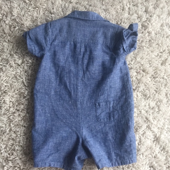 Janie and Jack chambray one piece shortall - Picture 2 of 4